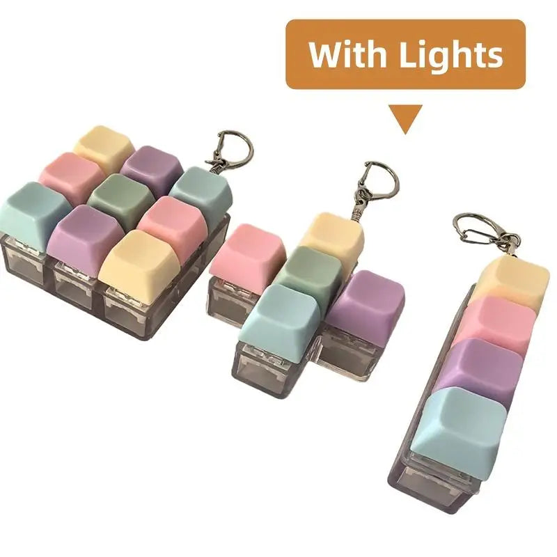 LED Light-up Decompression 9 Keyboard Key Toy Adults Antistress Toys Qme