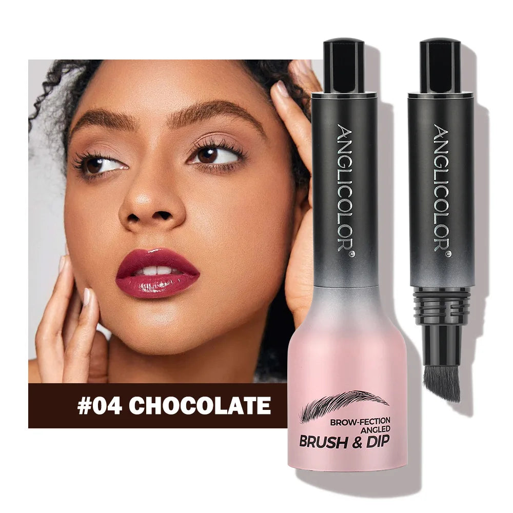 4 Colors Eyebrow Pen Waterproof 4 Fork Tip Eyebrow Tattoo Pencil Cosmetic Long Lasting Natural Dark Brown Liquid Eye Brow Pencil Qme C-04