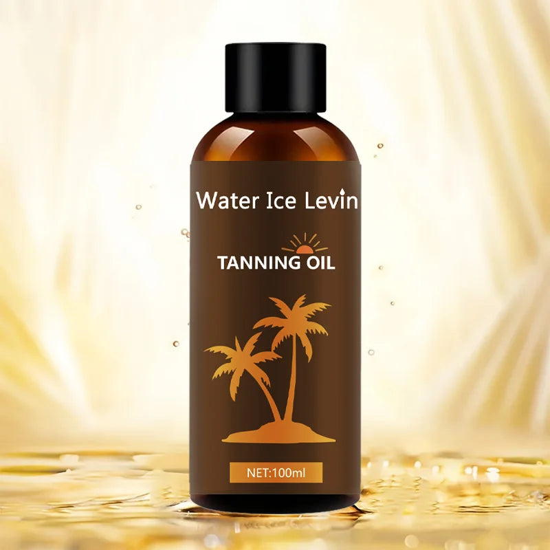 Hydrating Tanning Oil with Hyaluronic Acid & Collagen for Smooth, Elastic Skin, Non-Greasy, For Daily Use All Skin Types. Qme