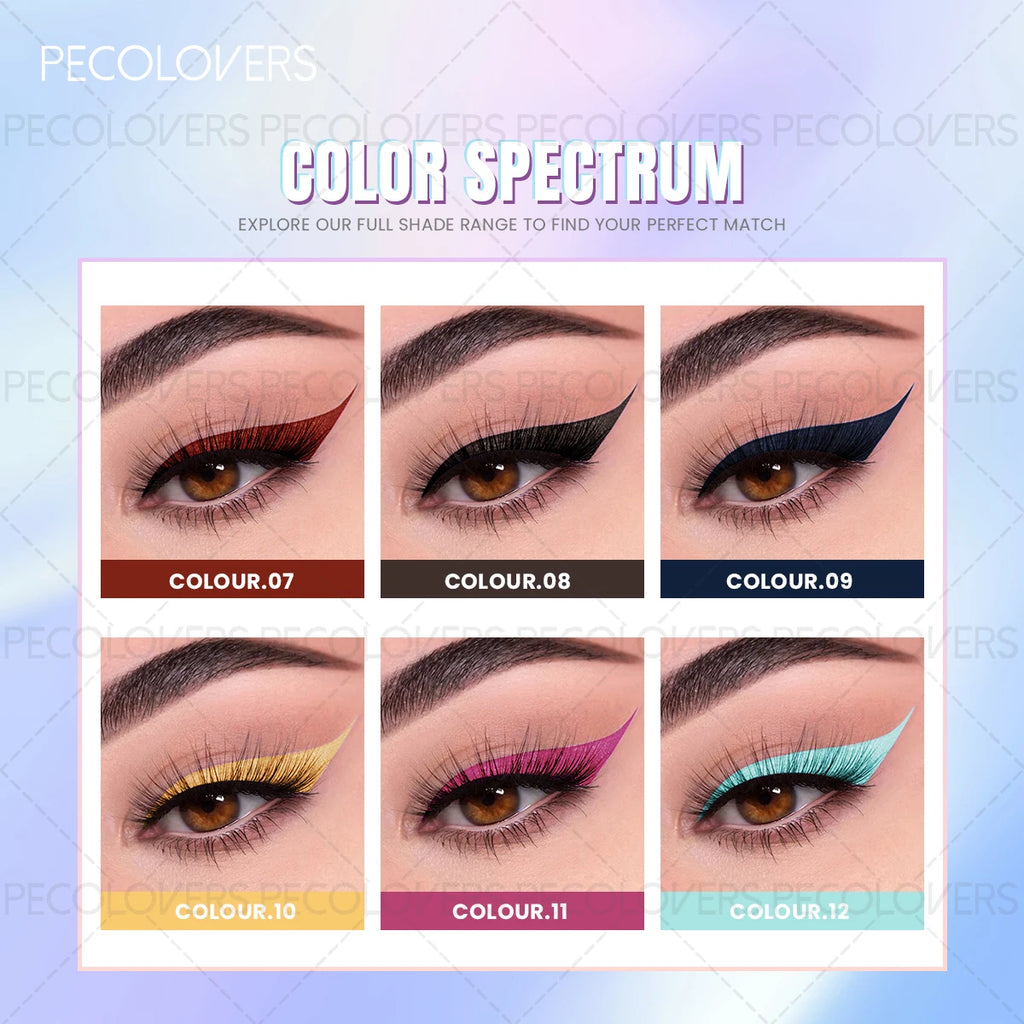 Colored Matte Dip Liquid Eyeliner Rendering Eye Line Klein Blue Qme