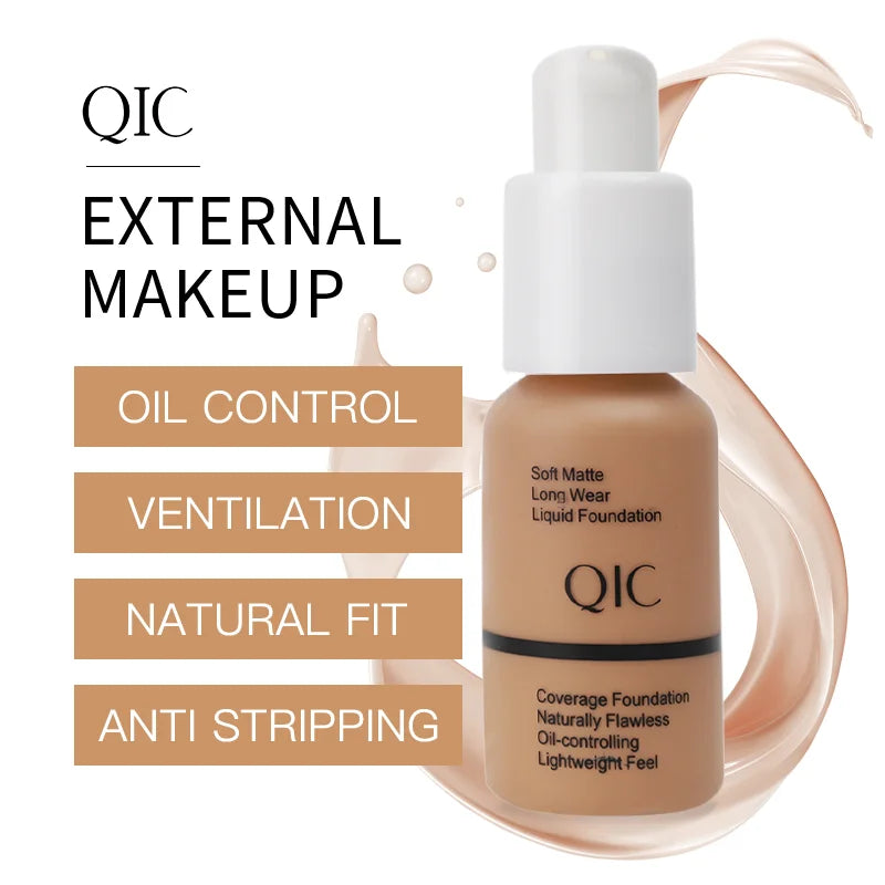 Matte BB Cream, Lightweight Full Coverage Foundation, Long Lasting Moisturizing, Waterproof Sweatproof Oil Control Face Makeup Qme