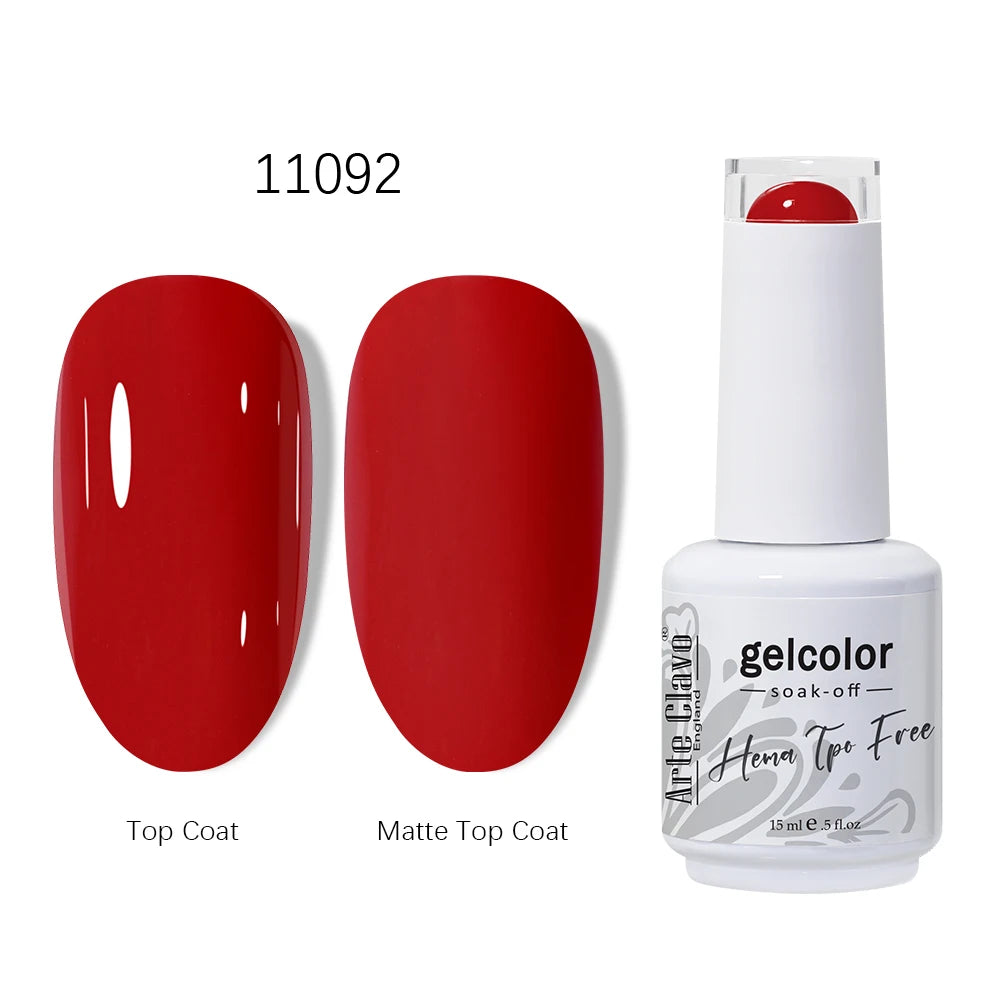Arte Clavo Red Series Gel HEMA TPO Nail Polish Winter Dark Art
