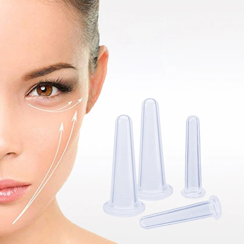 Silicone Cupping Massage Vacuum Cups Facial Neck Eye Body Supporting Qme