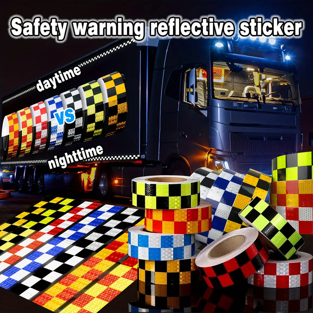  Reflective Sticker Car Safety Warning Tape for Bicycle Scooter Truck - Decorative Warning Marking Tools Qme