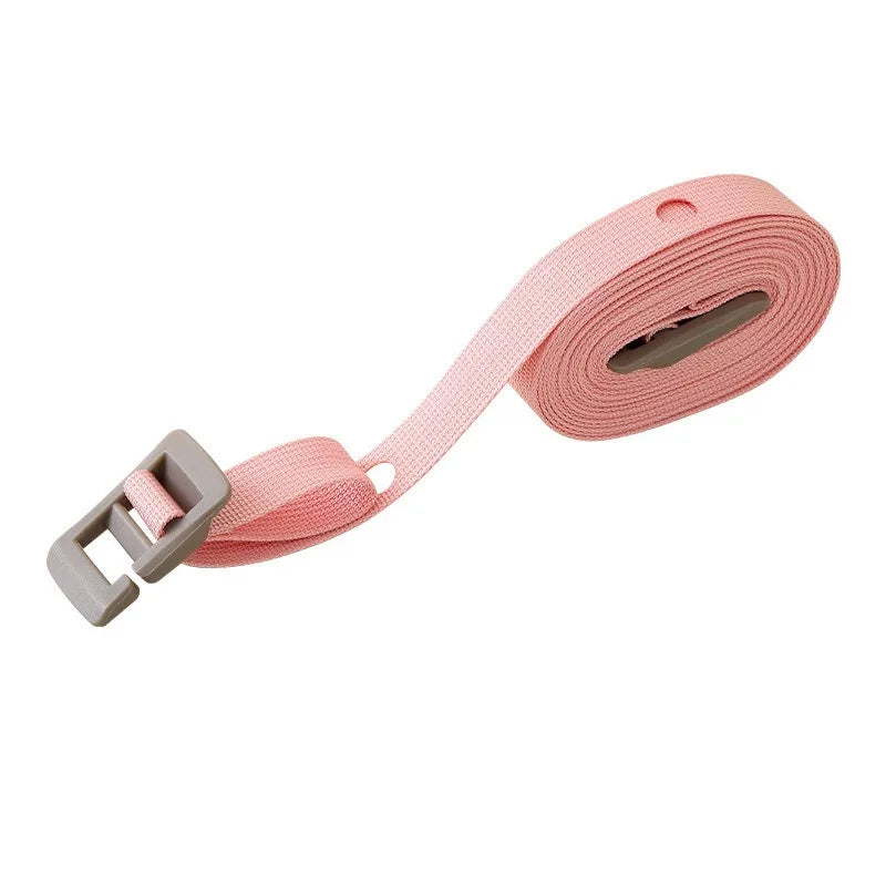 Travel Clothesline 11 5FT Non-slip Windproof Nylon Retractable No Qme Pink