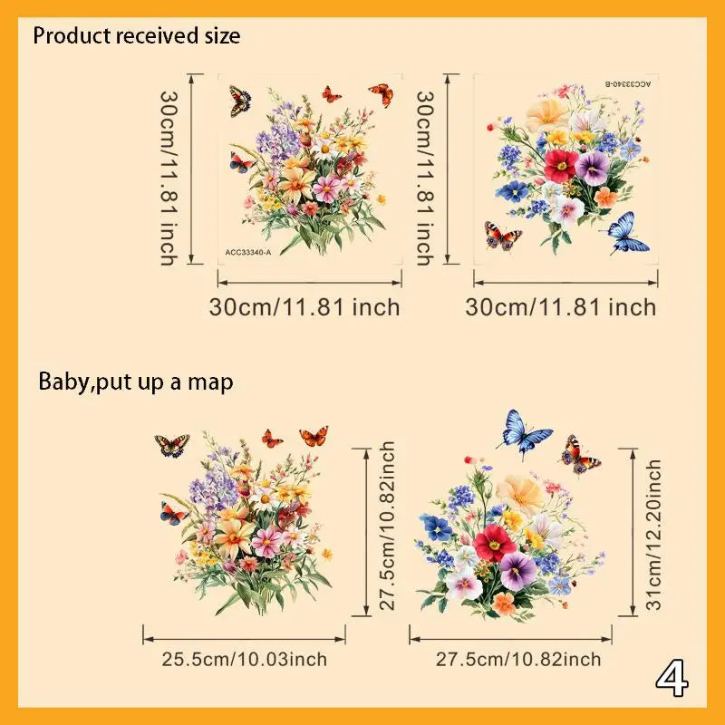 Pattern Toilet Stickers Bathroom Decoration Decor Self-adhesive Qme 4