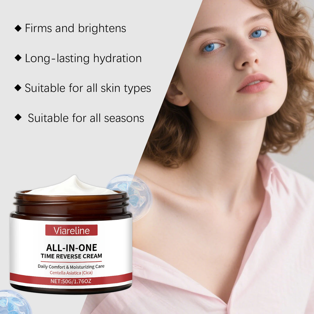Centella Acid Time Reverse Cream All-In-One Daily Moisturizing Face Cream for Smooth Hydrated & Radiant-Looking Skin Face Cream Qme
