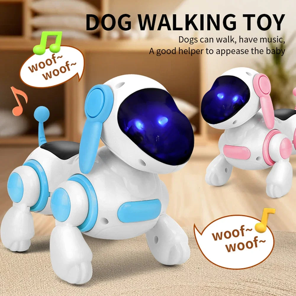 Robot Electronic Dog Robot Dog Stunt Walking Dancing Toy Intelligent Touch Remote Control Electric Pet for Children's Toys Qme