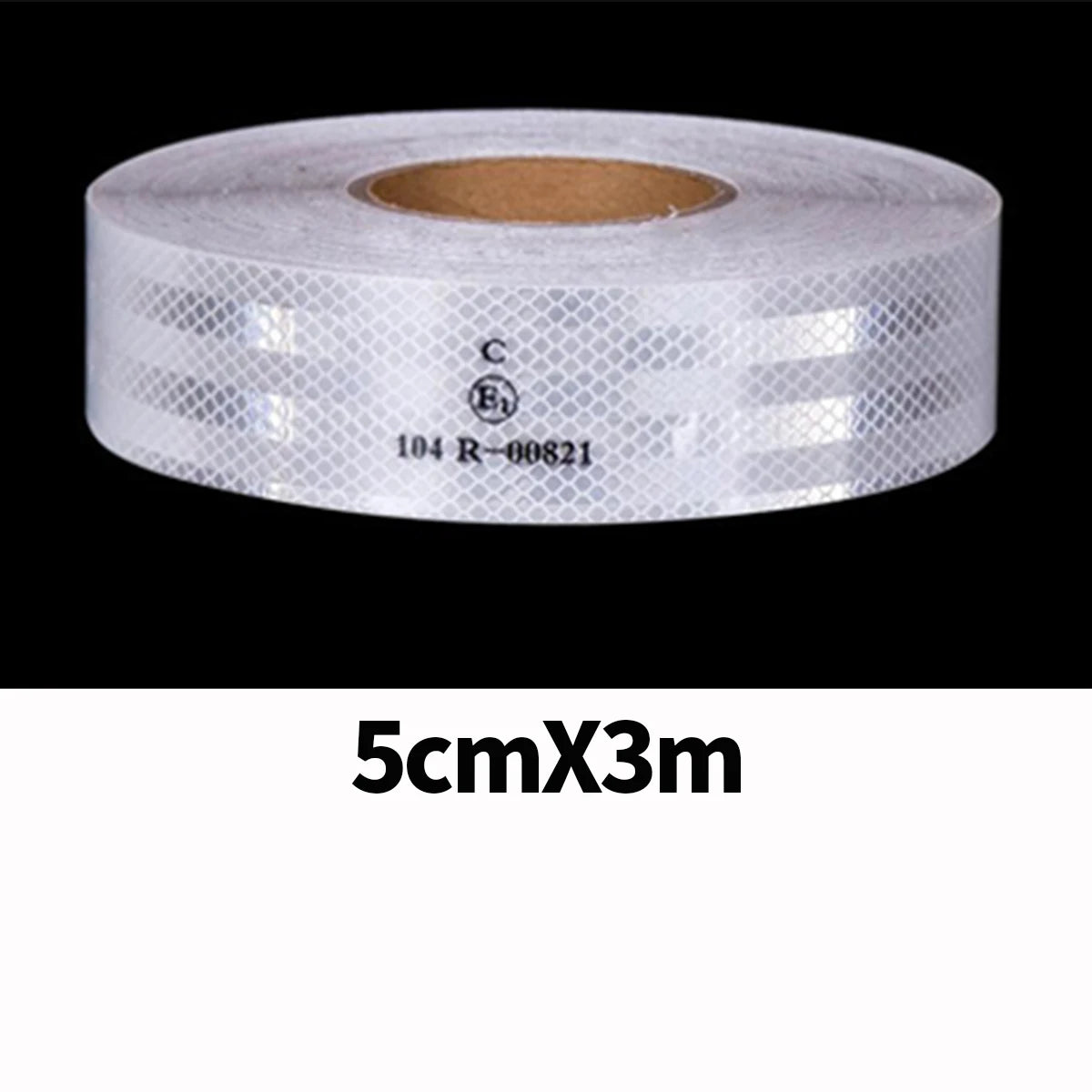 High Intensity Reflective Adhesive Tape Conspicuity Warning Car Stickers Reflectors Strip For Truck Trailer Safety Acce Qme White-5cmX3m