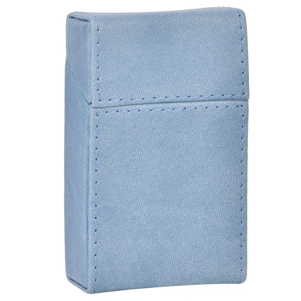 Elegant Portable Cigarette Case 20PCS Capacity Storage Box Protective Slim Metal Style Cigarette Holder Travel Pocket Box Qme
