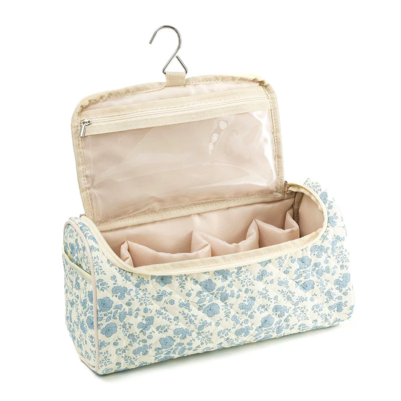 Quilted Travel Case For Cotton Hair Tools Travel Bag Hangable Storage Bags With Hanging Hook Qme StyleG