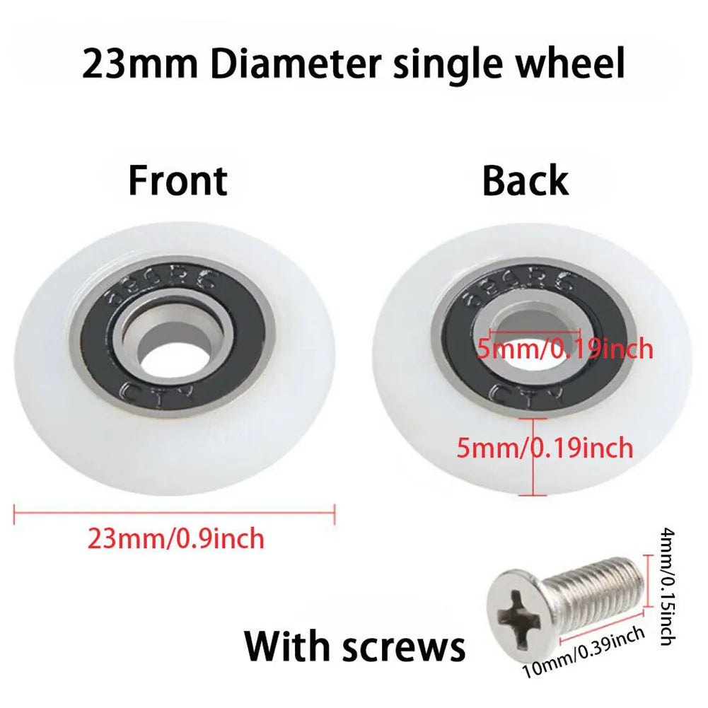 Bath Cabinet Roller Wheel Shower Room Accessories Bearing 19 23 Qme