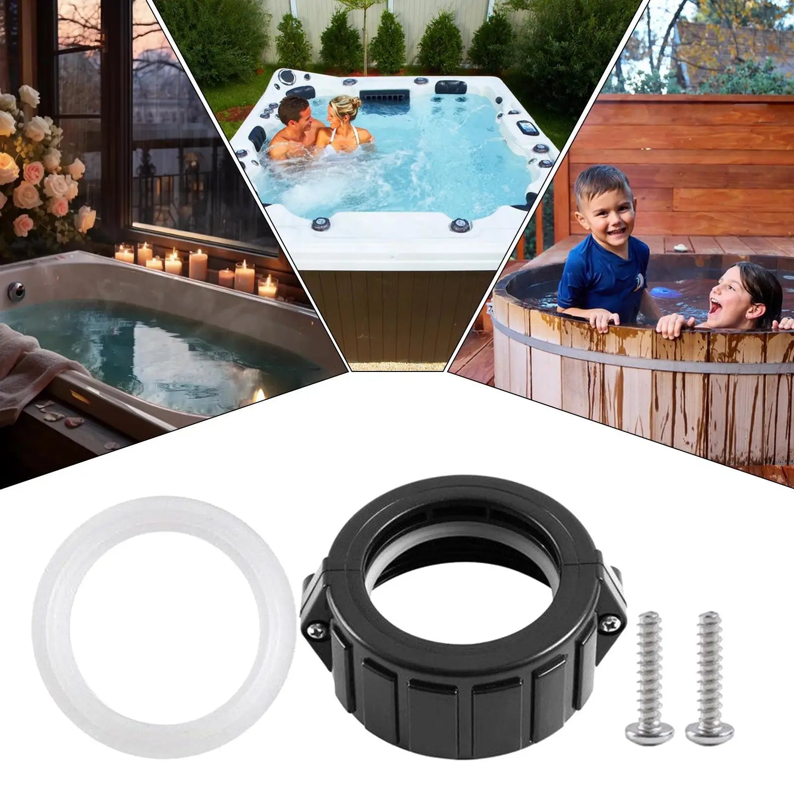 Spa Heater Split Nut 2 Inch Hot Tub Plumbing Parts Leakproof Replacement Parts For Water Leak Repair Homeowners Professionals Qme