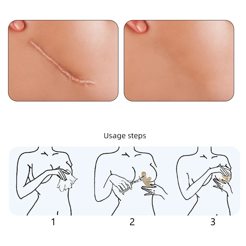Reusable Silicon Gel Invisible Stickers Circular Arc Chest Concealer Qme