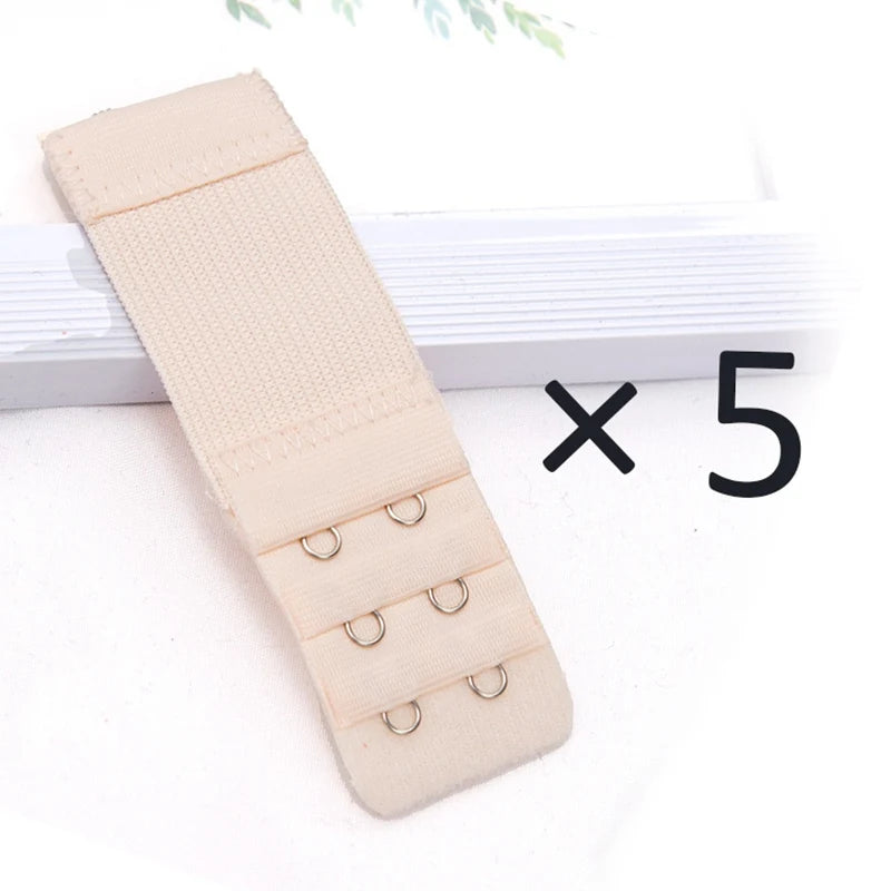 Buckle Women Bra Extender Elastic Extension Strap Hook Clip Expander Qme