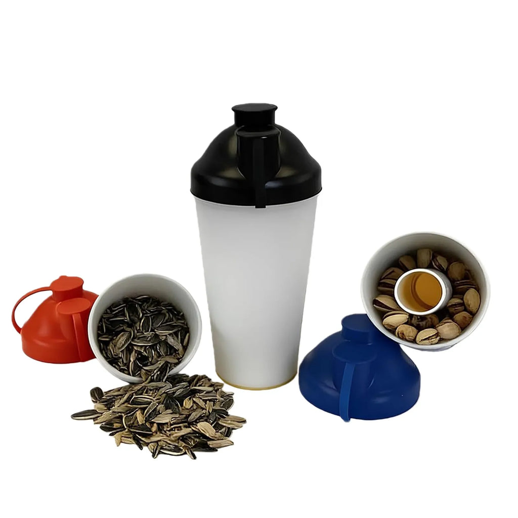 Reusable Seed & Shell Holder with Compartment Seeds Waste Collector Leak-Proof for Travel&Baseball Games&Tailgates & Road Trips Qme