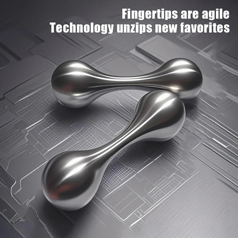 Knucklebone Stainless Steel Bone Fingertip Rotating Decompression Toy Qme