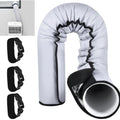 Portable Air Conditioner Hose Cover Insulation Sleeve For 5 5.9 Inch Pipe AC Vent Cooling Efficiency Home Garden Tool Qme Default Title