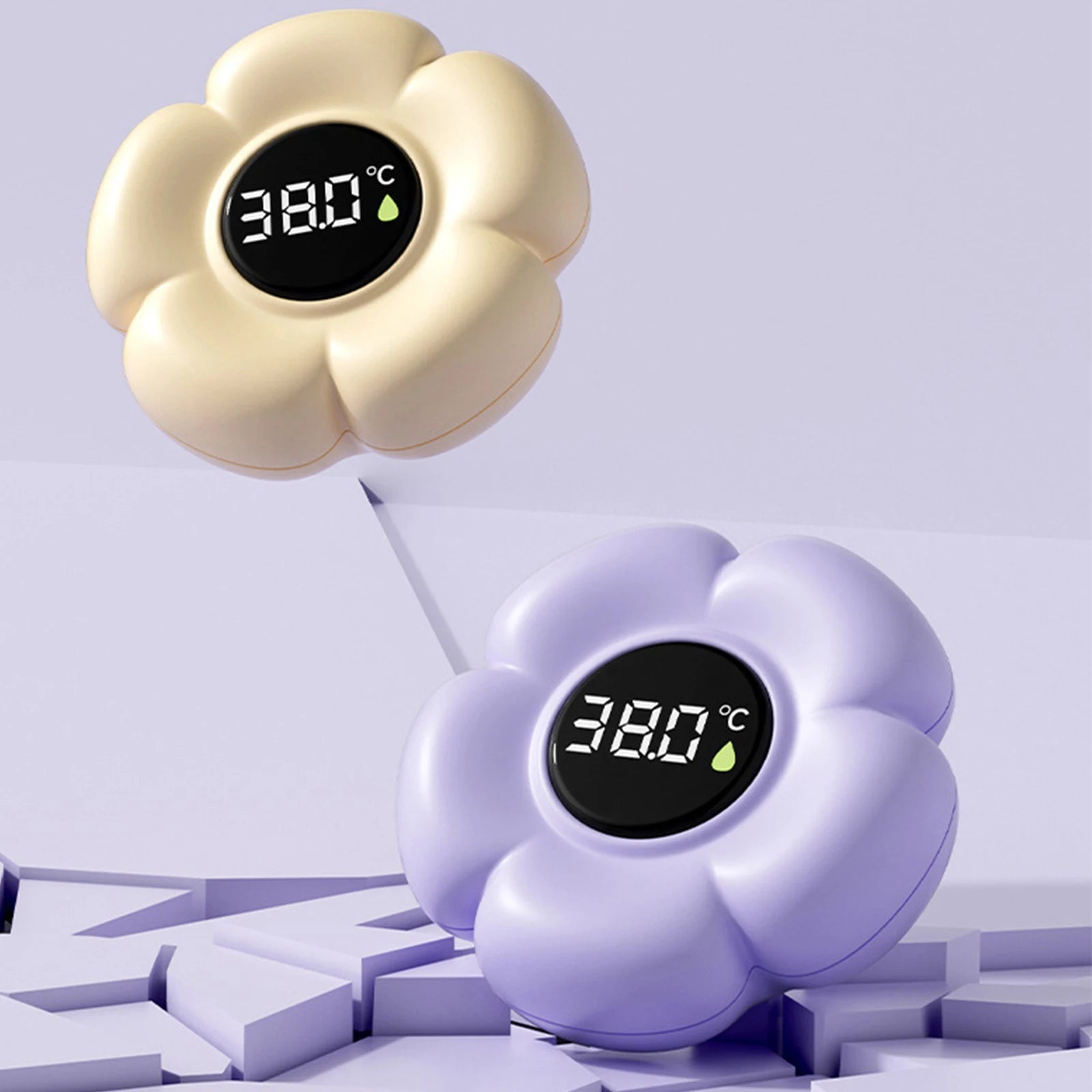 Baby Bath Thermometer with LED Display & Color Alerts Digital Water Temperature Thermometer for Newborns & Toddlers Qme