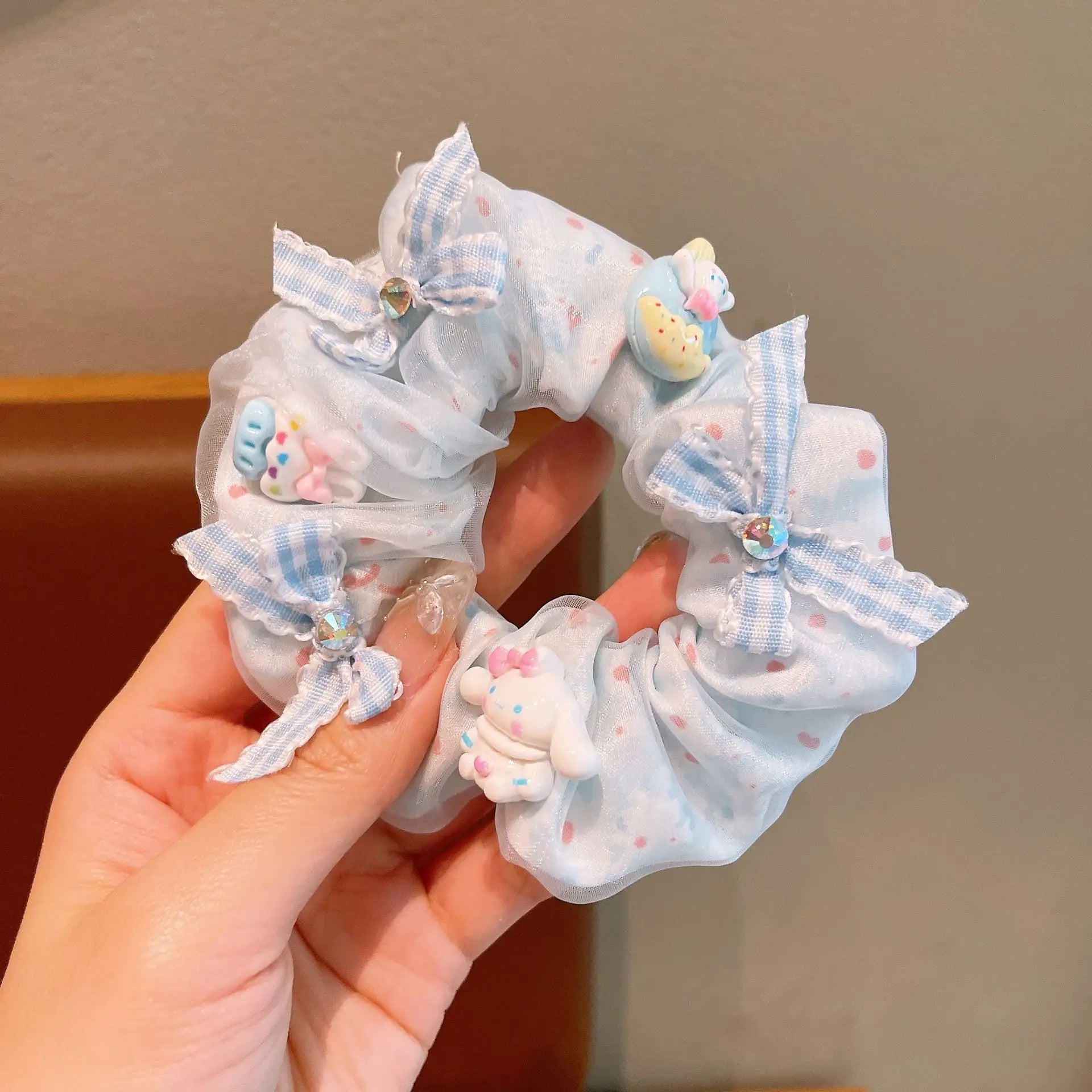Hello Kitty Kuromi Hair Accessories, Melody School Hair Ties—Excellent Elasticity, Gentle on Hair Qme 5