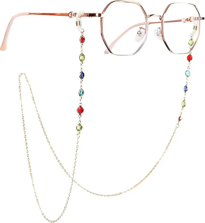 1/2pcs Ladies' Eyeglass Chain, Sunglasses Hanging Chain, Beaded Eyeglass Chain, Fashionable Eyeglass Chain Qme