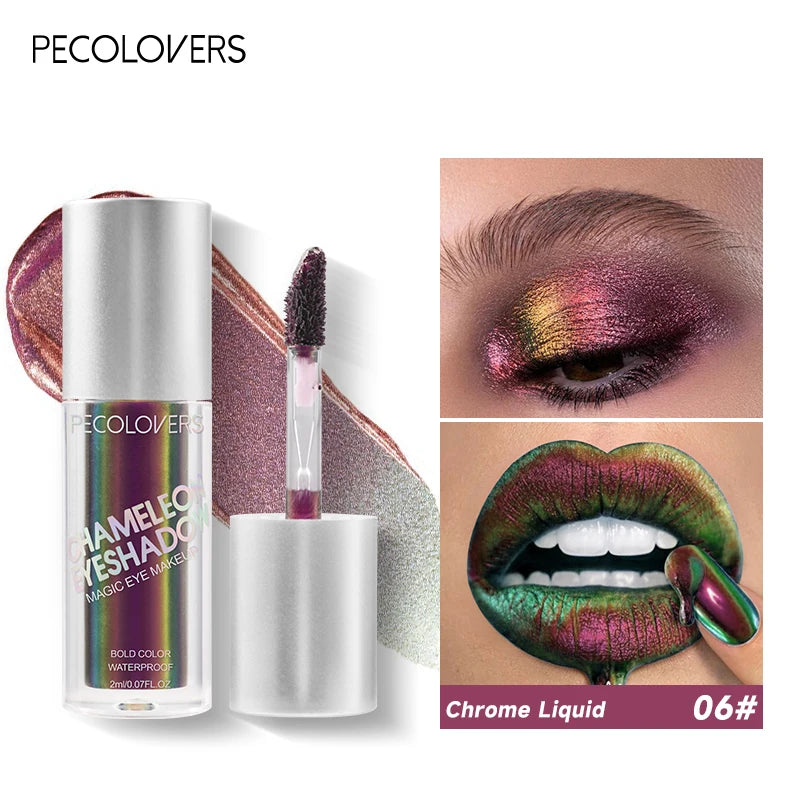 Multi-chrome Shifting Pigments Chameleon Liquid Eyeshadow Long Qme 06