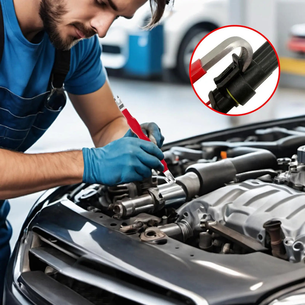 Electrical Terminal Connector Separator Automotive Electrical Terminal Connector Separator Double Ended Design Auto Puller Tool Qme