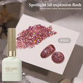 10 Colors Holographic Glitter Gel Nail Polish Spring Color Sparkling Sequins Soak Off Uv Led Varnish Nail Art Diy Qme 03