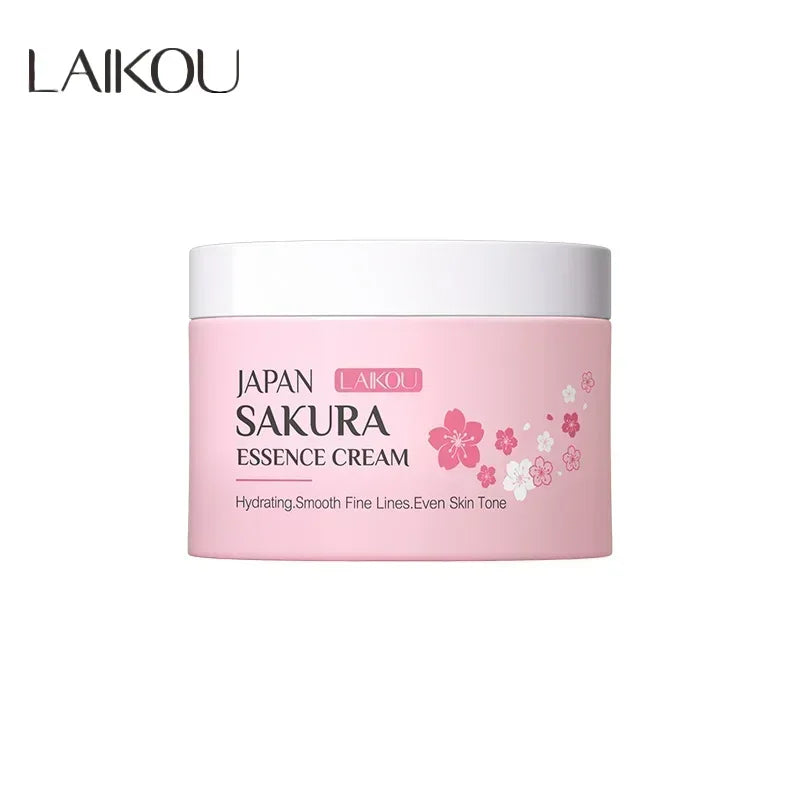 LAIKOU Japan Sakura Face Cream Smoothing Moisturizer Whitening Qme