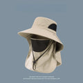Summer Sun Hats UV Protection Outdoor Hunting Fishing Cap Fishing Hat with Mask UPF 50+ Summer Sun Protection Wide Brim Hat Qme KQ