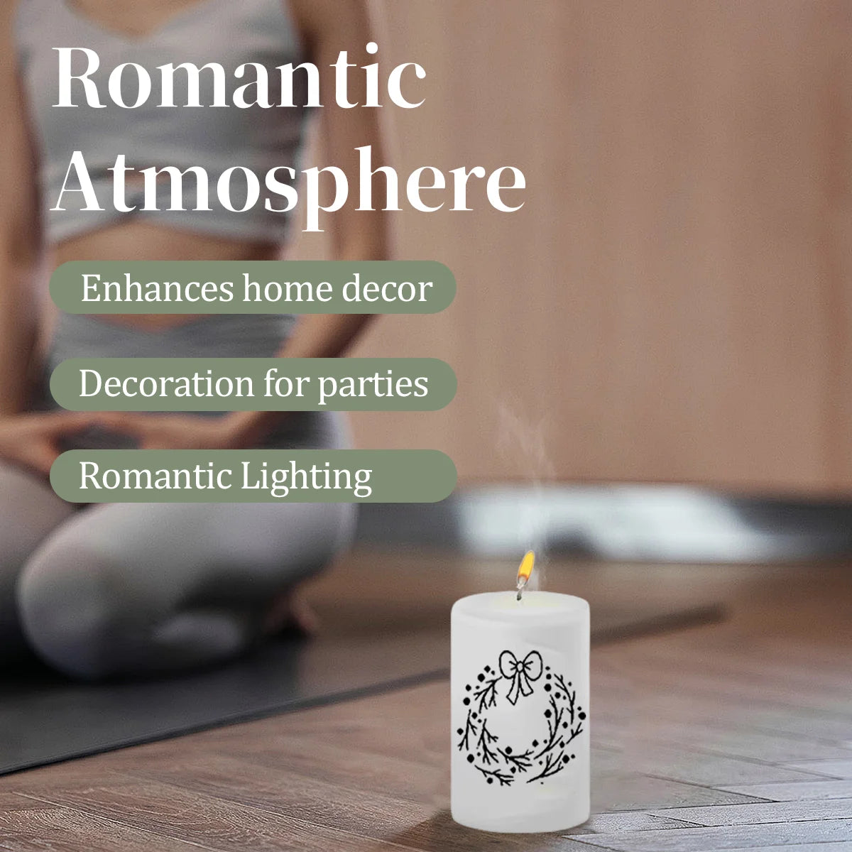 5Sheets Chirstmas Decoration Stickers Diy Candle Surface Decor Stickser Self Adhesive Candle Decals Water Transfter Sticker Qme