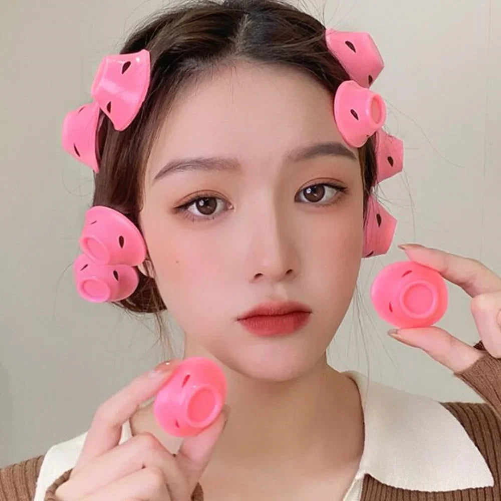 Heatless Hair Curlers No Heat Rollers Soft Silicone Curls Sleeping Qme