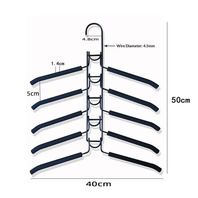 Closet Coats Shirts Dresses Jackets Hanging Storage Multi-tier Hanger Qme Default Title