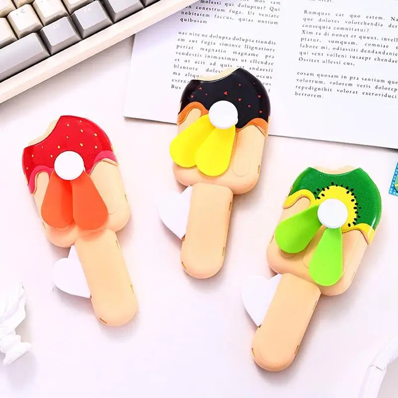 Portable Hand Pressure Fan Toys Kids Adult Birthday Random Mini Qme 1pcs randomly sentG