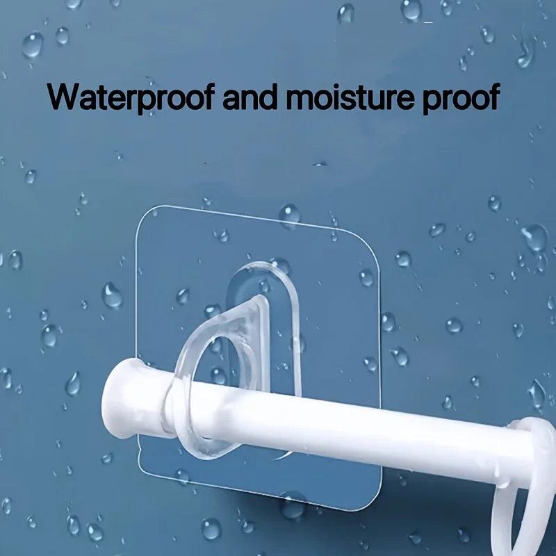 Nail-free Viscose Spray Bottle Hook Set, 10pcs, Viscose Hooks for Bathroom and Kitchen, Curtain Rod Hooks, Small Item Storage Qme