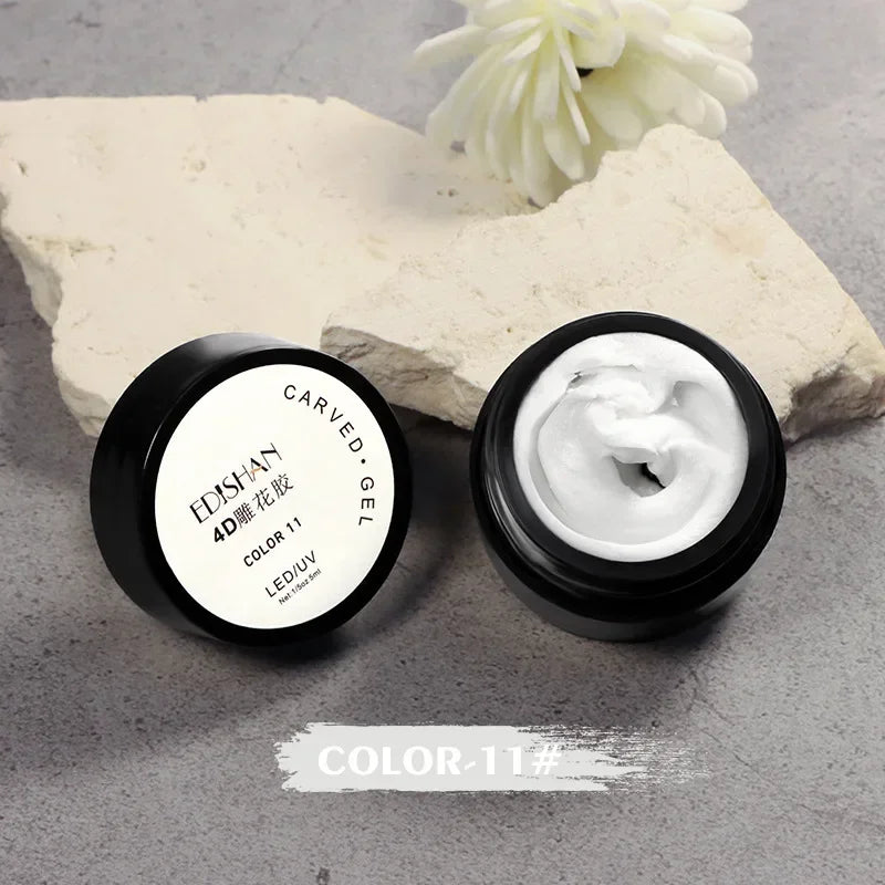 Nail Carving Glue Three-dimensional Shaping Relief Glue Phototherapy Nail Polish Glue Uv Modeling Clay Nail Art Tools Qme 11
