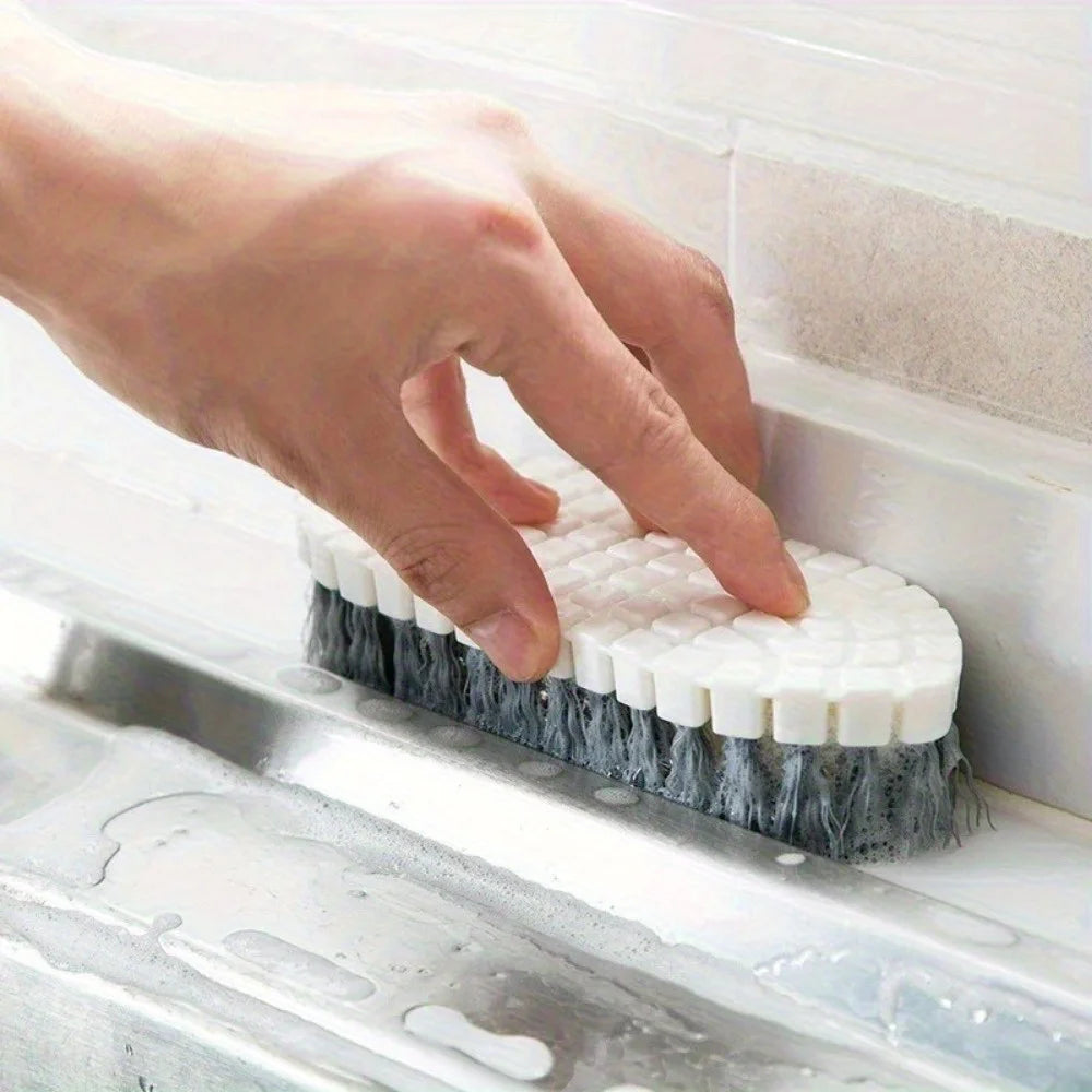 1pc of Japanese-Style Curved Brush for Home Use, Multifunctional for Cleaning Sinks, Tiles, Washbasins, And Corners. Qme