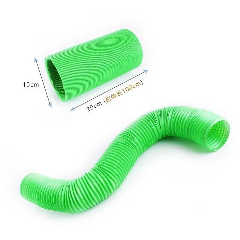Small Pet Fun Tunel Telescopic Pipe Ferret Supplies Training Channel Qme