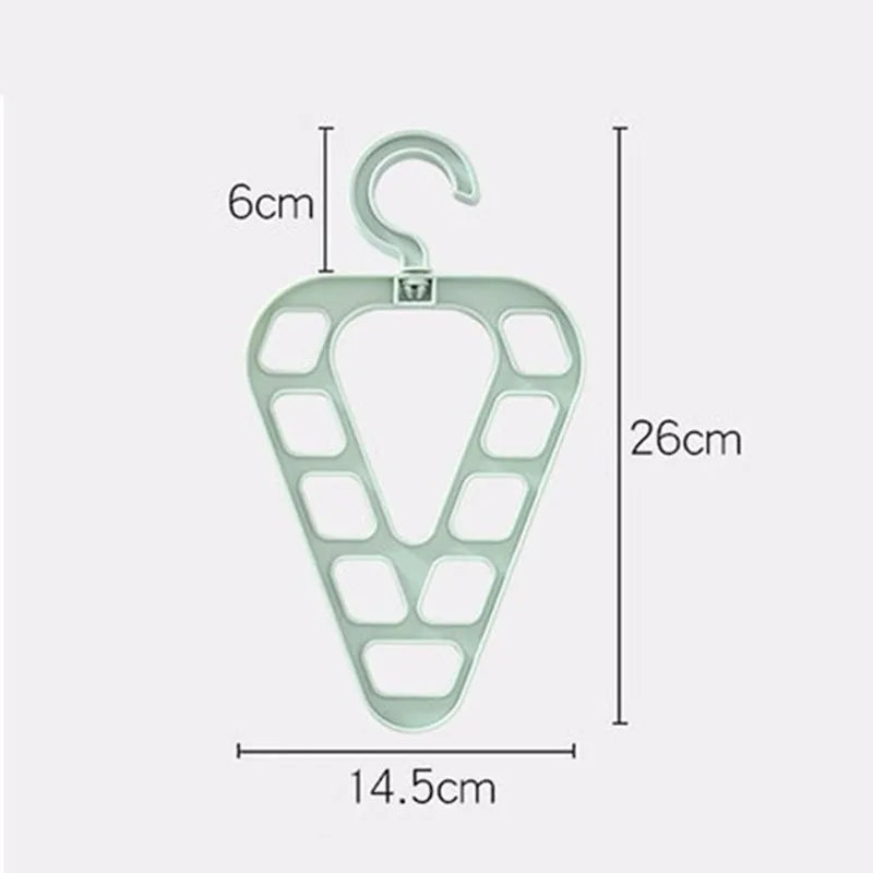 New 9-Hole Space-saving Magic Clothes Hanger Closet Organizer Multi-functional 360° Rotating Magic Hanger Drying Racks Qme