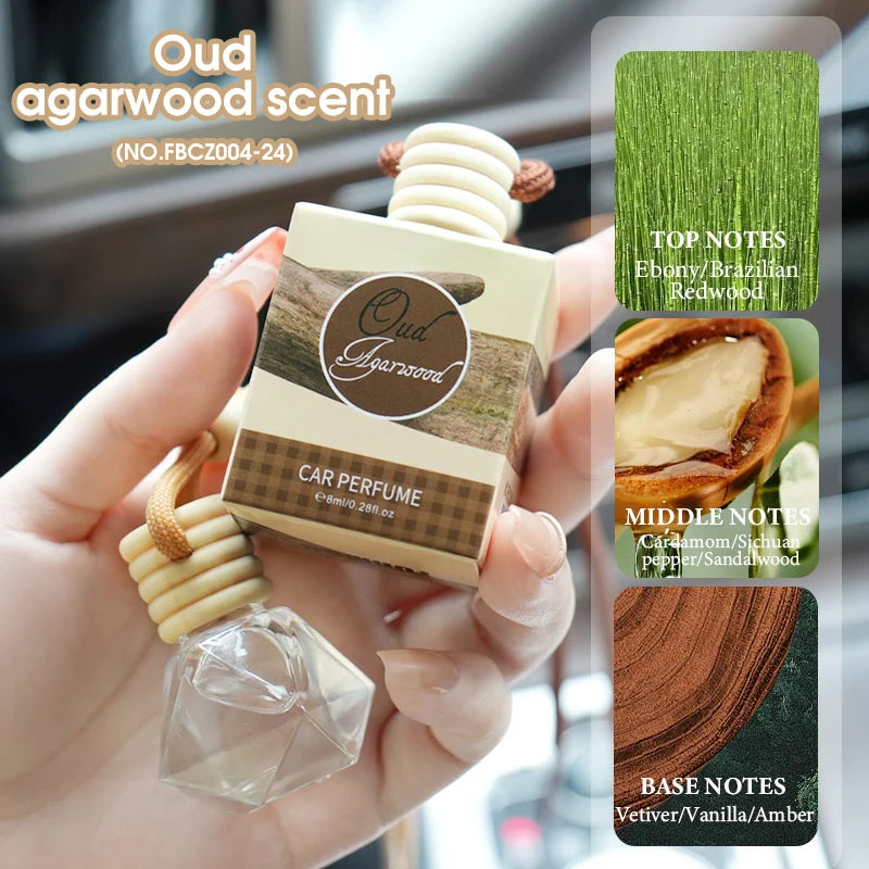 Fragrant Woody Car Air Freshener Long-lasting Fragrance Suitable Qme Oud agarwood scent