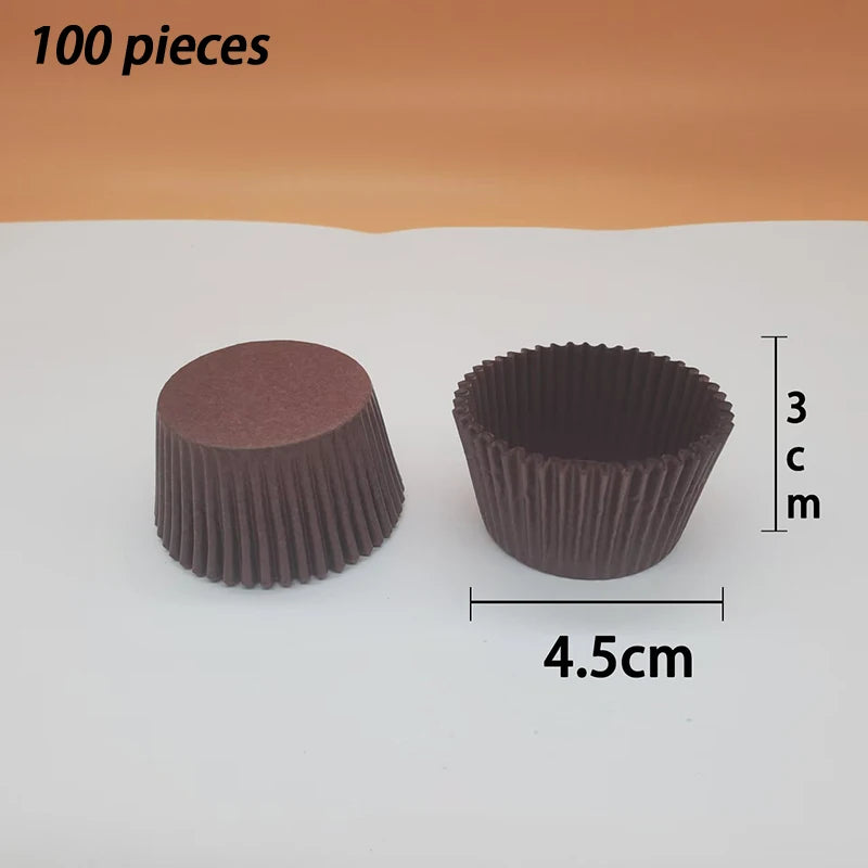 High-temperature Resistant Baking Chocolate Paper Cups Bread Cake 100 Qme A3