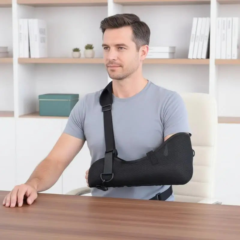 Adjustable Post-surgery Shoulder Sling Lightweight Breathable Mesh Qme