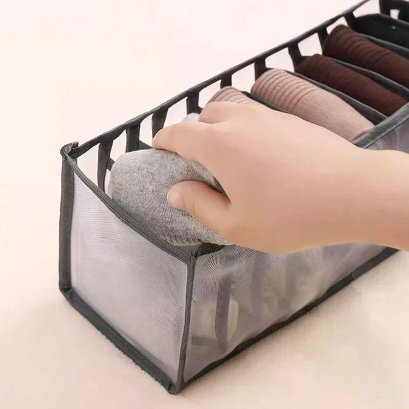 Multifunctional Folding Drawer-Style Fabric Storage Box For Underwear And Socks Qme