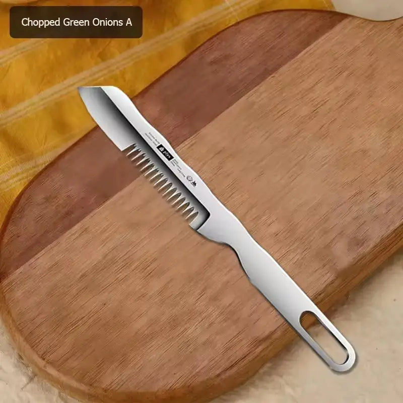 Stainless Steel Chopped Green Onion Knife Multifunction Kitchen Herb Qme A