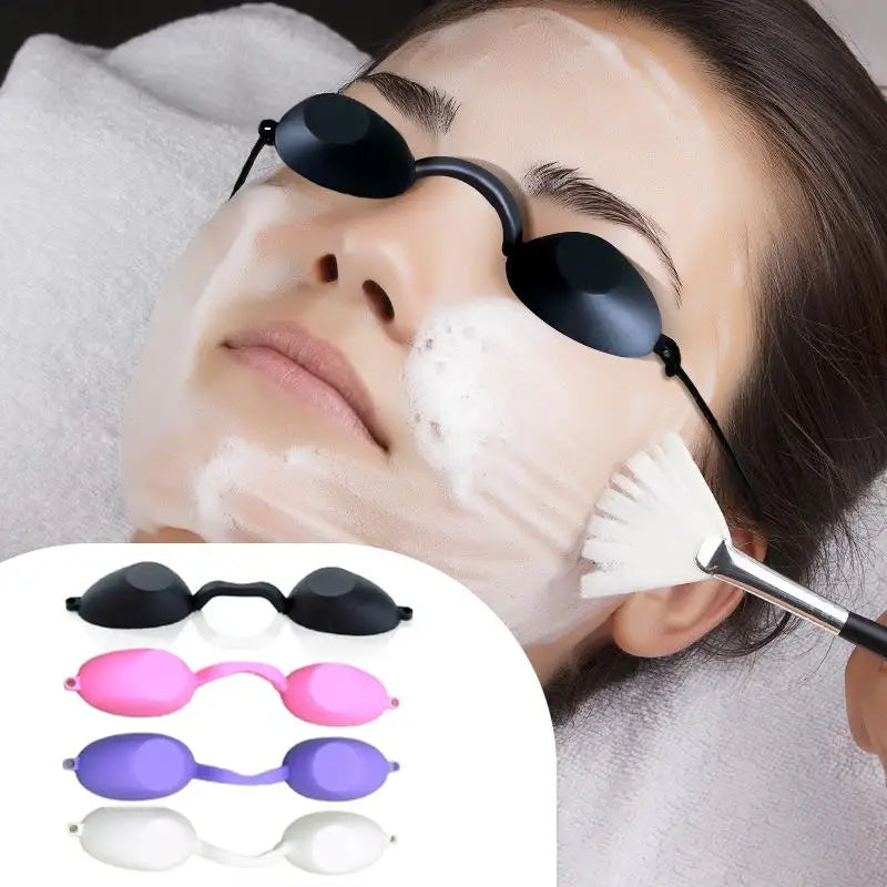 Silicone Protectve Eye Goggle IPL Laser LED UV Lamp Treatment Qme