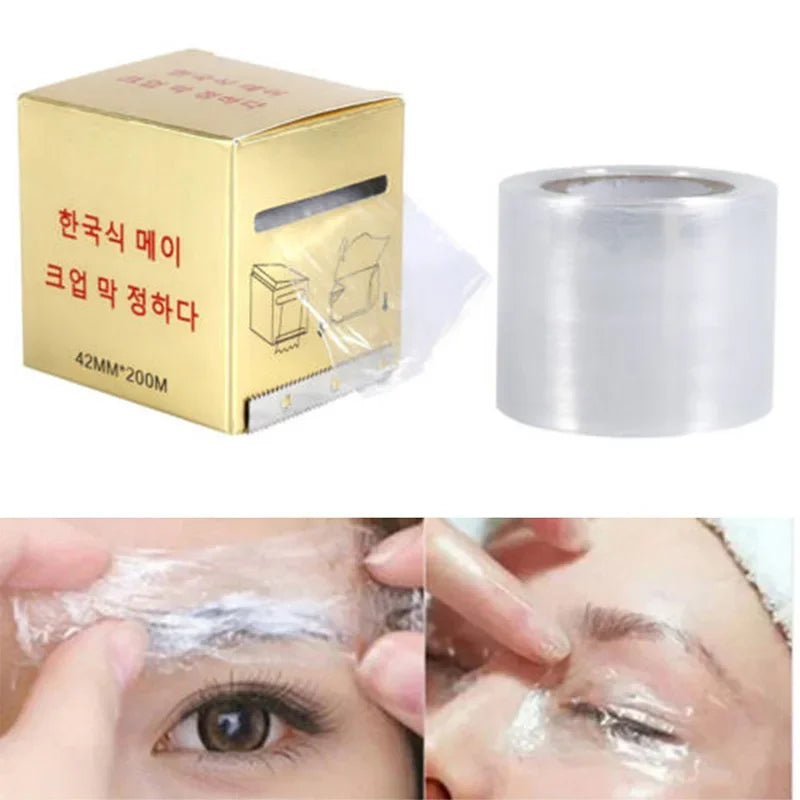 1Roll Tattoo Film Wrap Microbading Plastic Preservative Clear Cover 42mm*200m Disposable Eyebrow Lips Body Tattoo Supplies Qme With Box