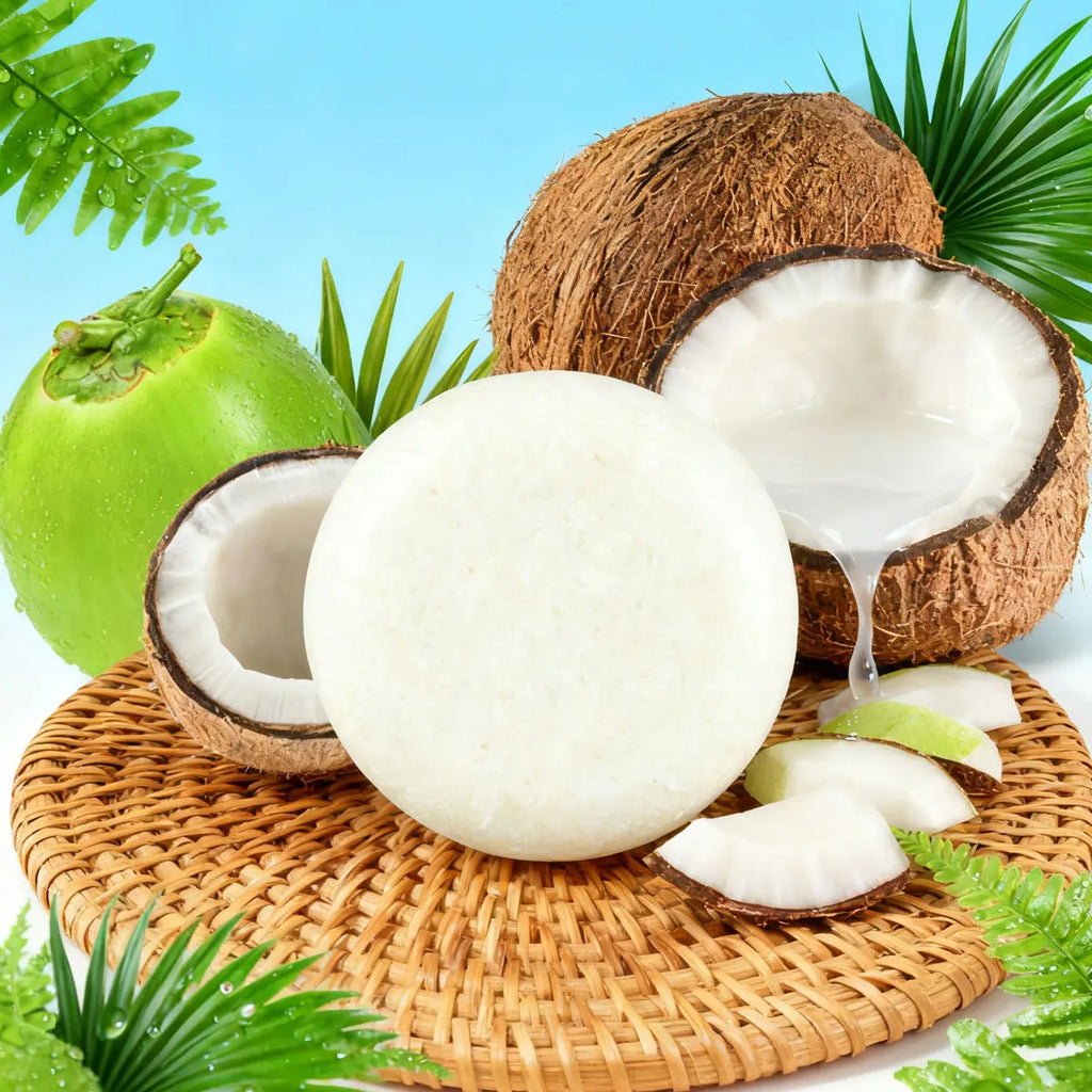 Coconut Natural Fragrance Shampoo Soap Moisturizes Fluffy Smooth Deep Qme