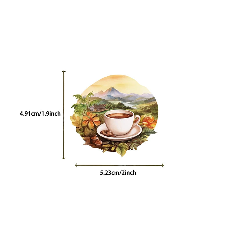 Rural Scenery Sticker Decoration Scrapbooking PET Aesthetic Korean Qme