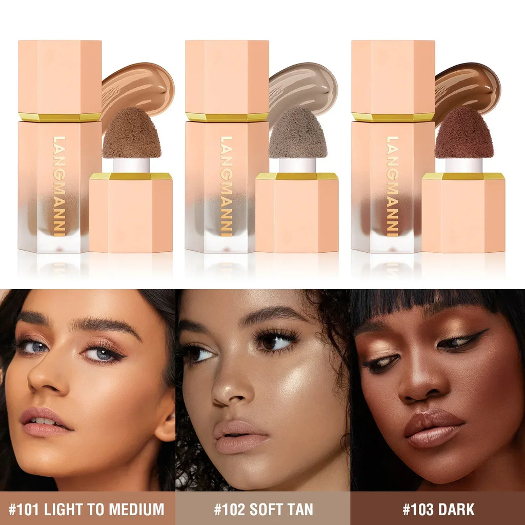 Liquid Contour Stick Natural Matte Highlighters Nose Shadow Cream Qme