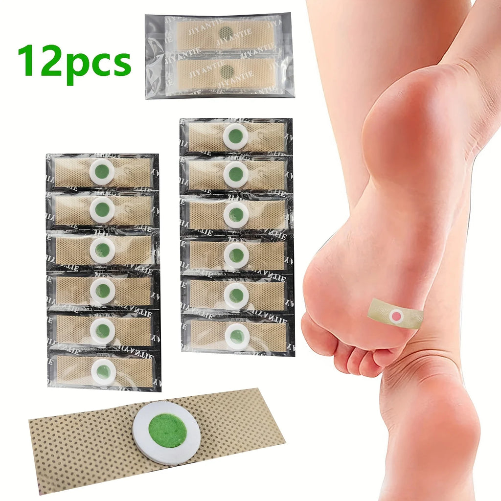 Foot Corn-callus Removal Clavus Paster Corn Pads Care Products Qme 12pcs light green